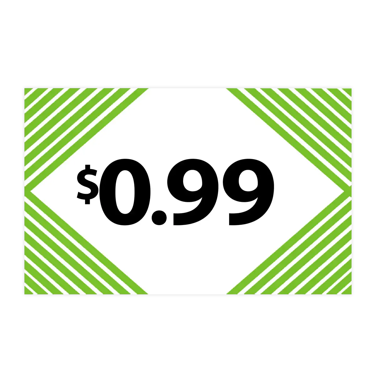 Merchandising Fixture - $0.99 Retail Tag 25 Per Pack 978300 1