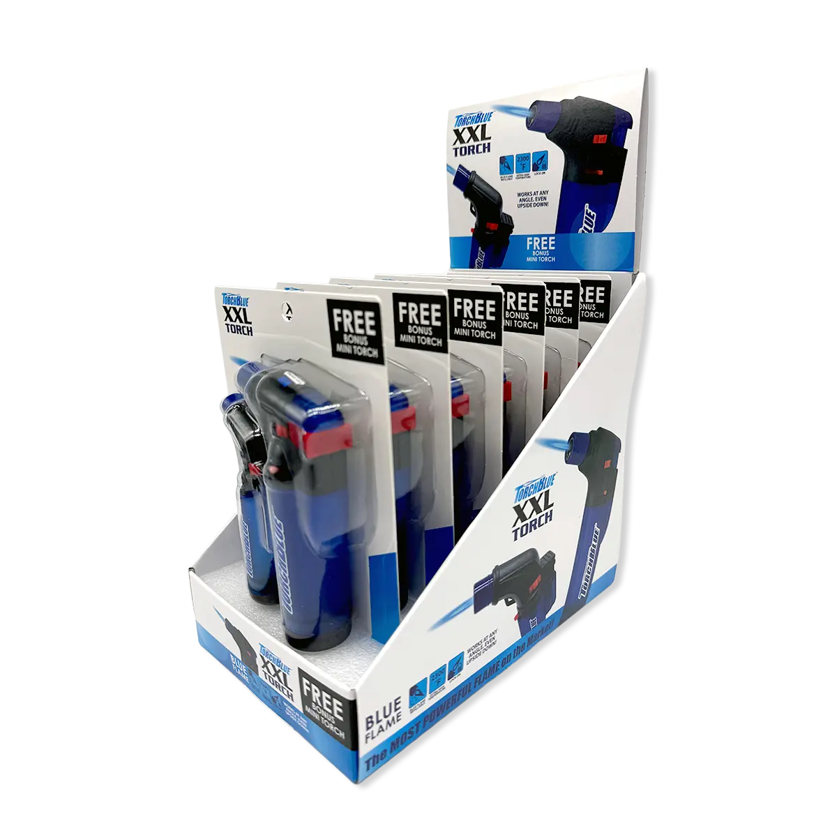 Xxl Torch Lighter With Bonus Mini Torch Blister 2-Pack Sets - 6 Sets Per Display 26234 1