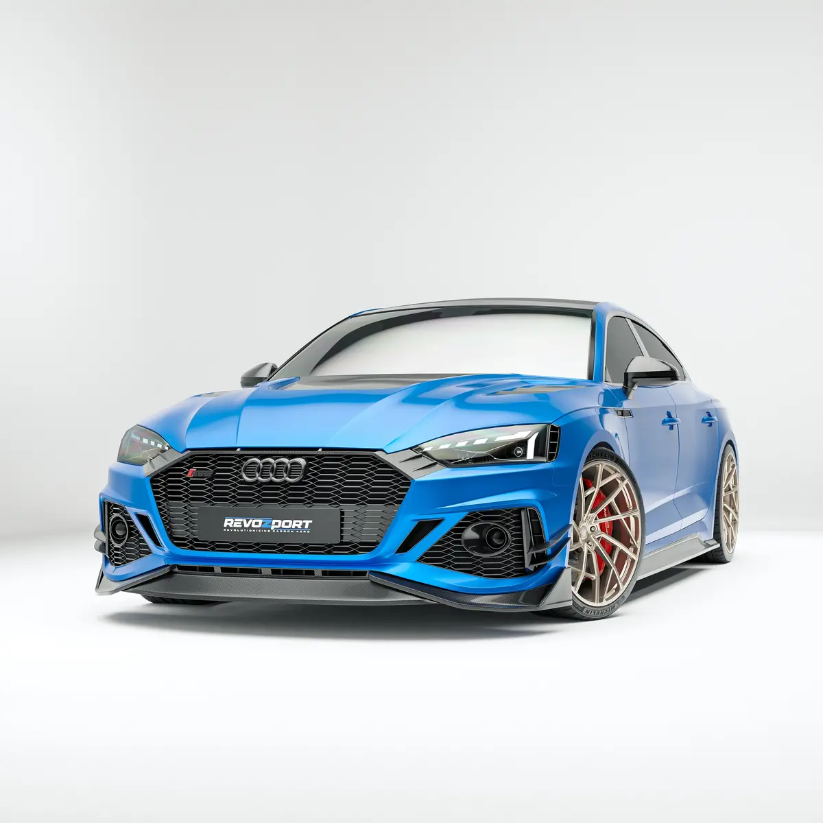 Audi Rs5 B9.5 Facelift Sportback Carbon Fiber Front Lip 1