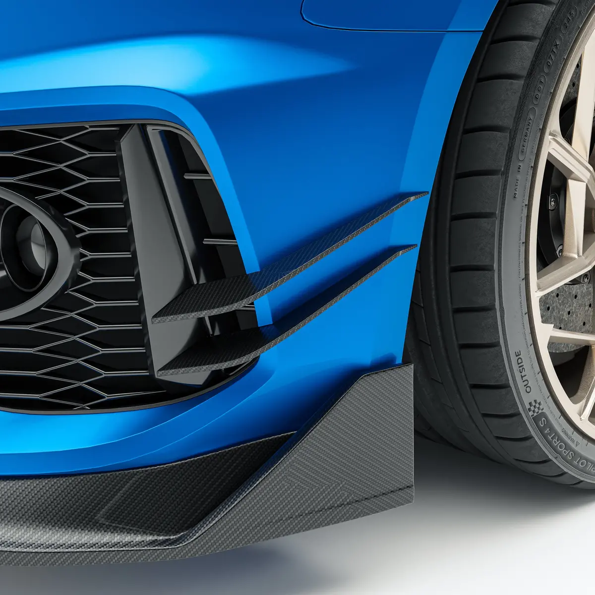 Audi Rs5 B9.5 Facelift Carbon Fiber Canards 1