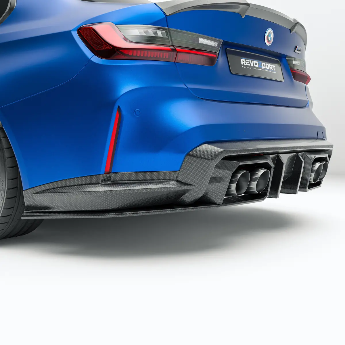 Bmw M3 G80 Carbon Fiber Rear Diffuser 1