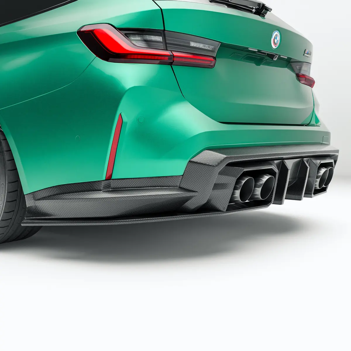 Bmw M3 G81 Carbon Fiber Rear Diffuser 1