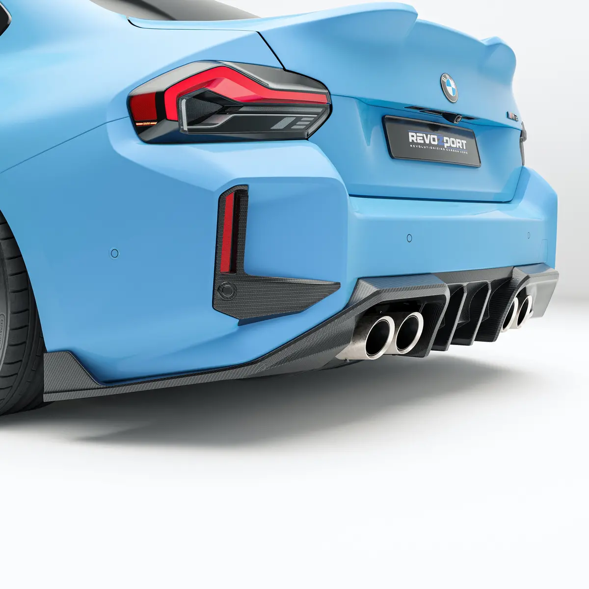 Bmw M2 G87 Carbon Fiber Rear Canards 1