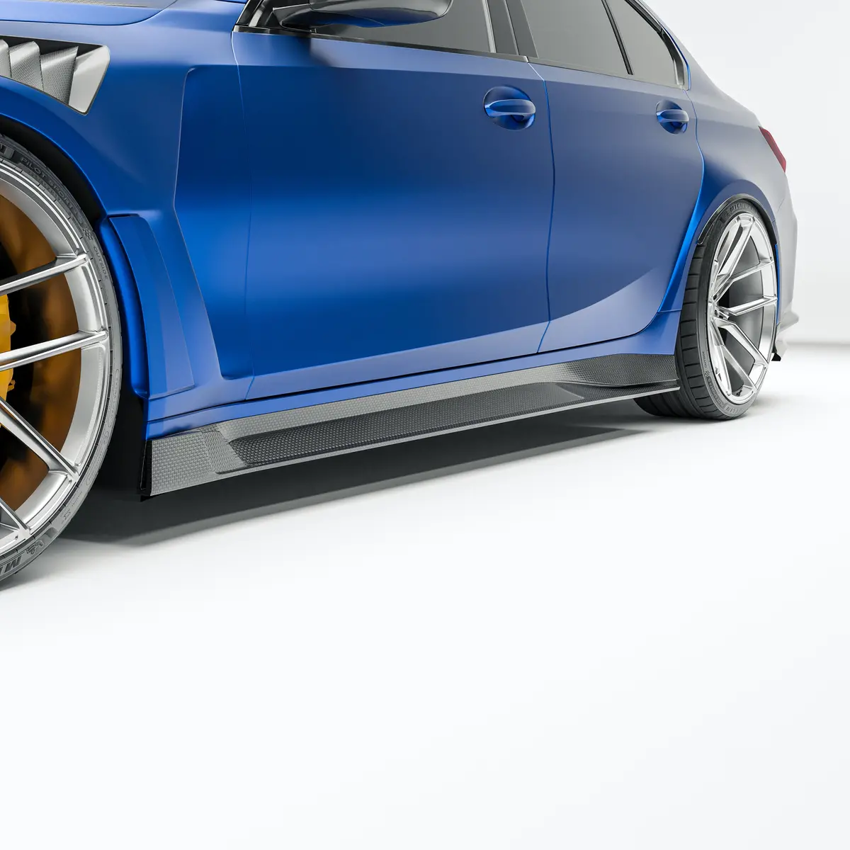 Bmw M3 G80 Carbon Fiber Side Skirts 1