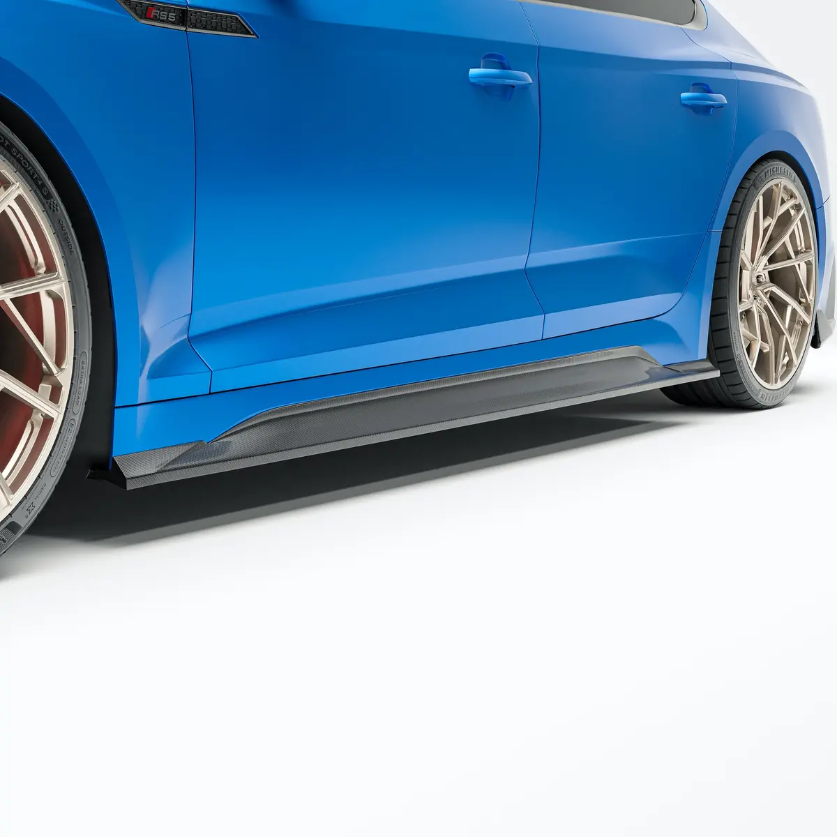 Audi Rs5 B9.5 Facelift Sportback Carbon Fiber Side Skirts 1