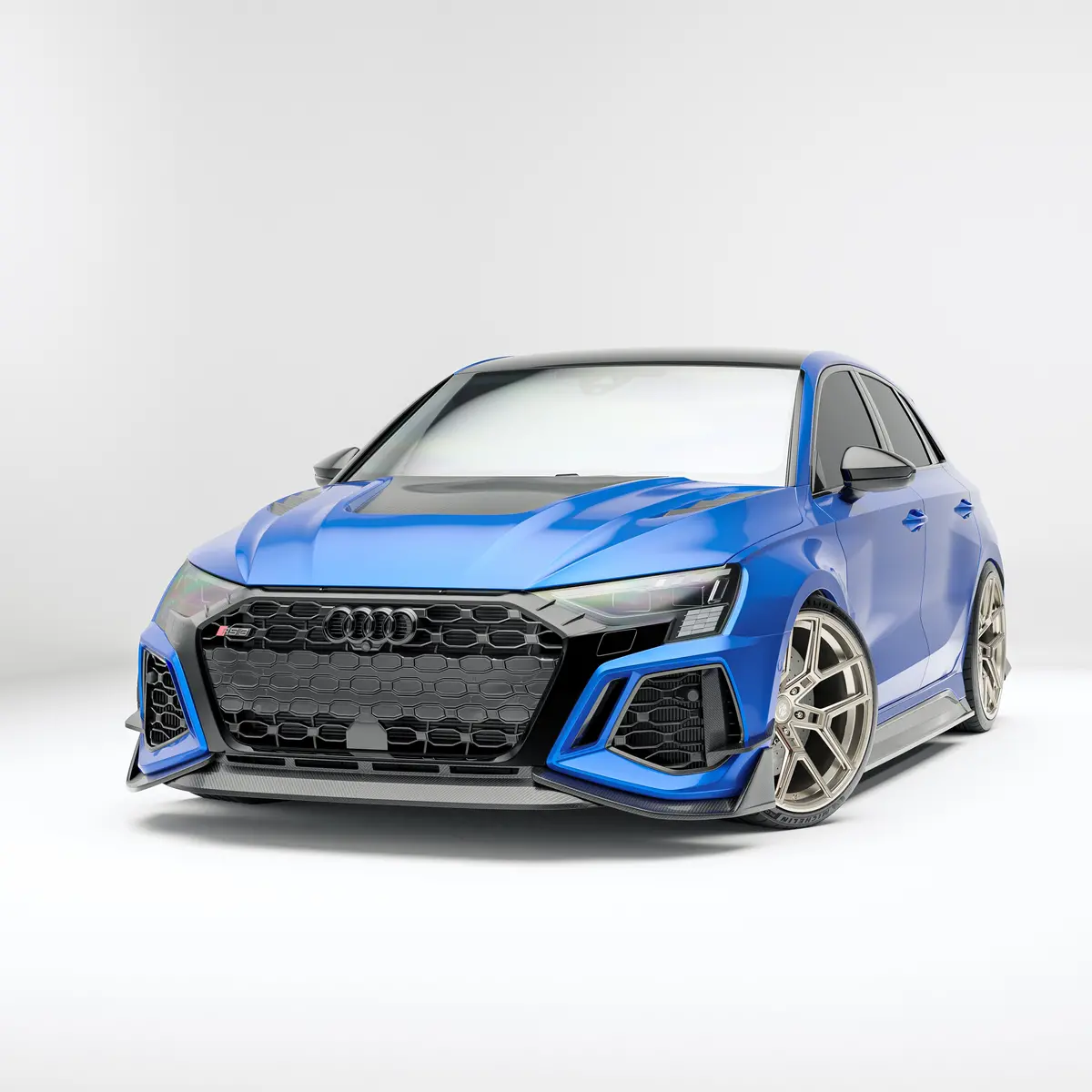 Audi Rs3 8Y Sportback Carbon Fiber Front Lip 1