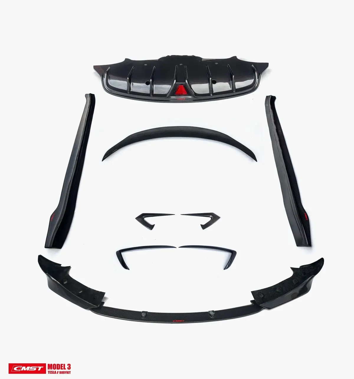 Cmst Carbon Fiber Full Body Kit Style A For Tesla Model 3 2