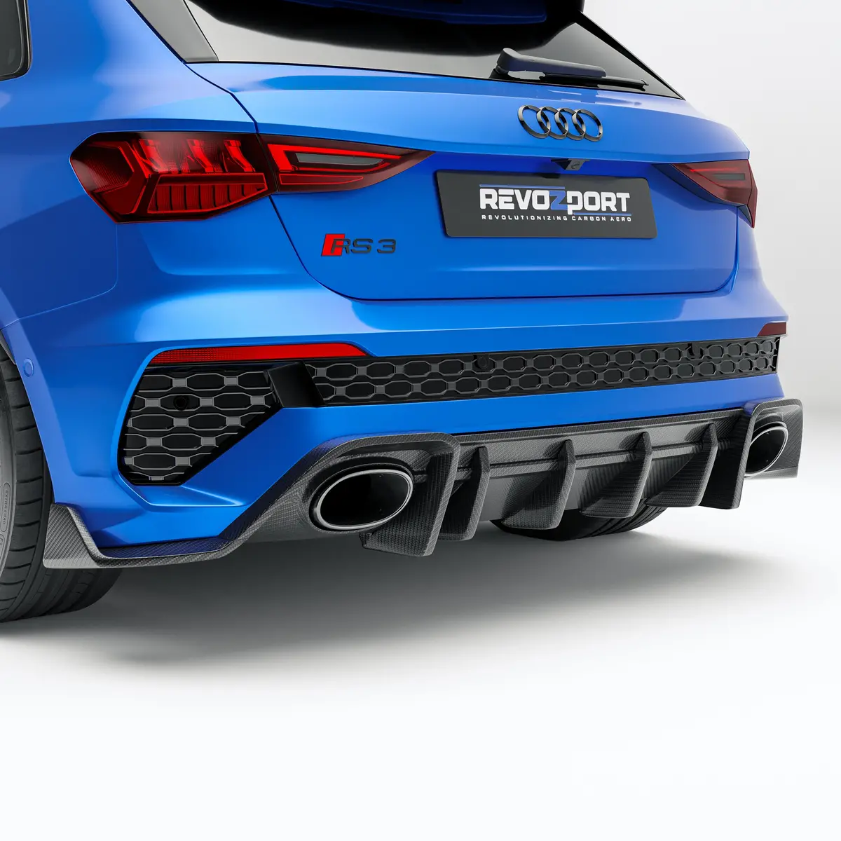 Audi Rs3 8Y Sportback Carbon Fiber Rear Diffuser 1