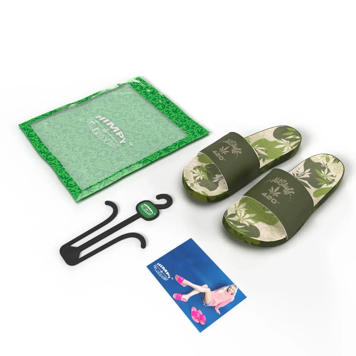 Himpy Slides - Mens Jack Herer Desert Sand Sandal - 1 Pair Per Pack 2