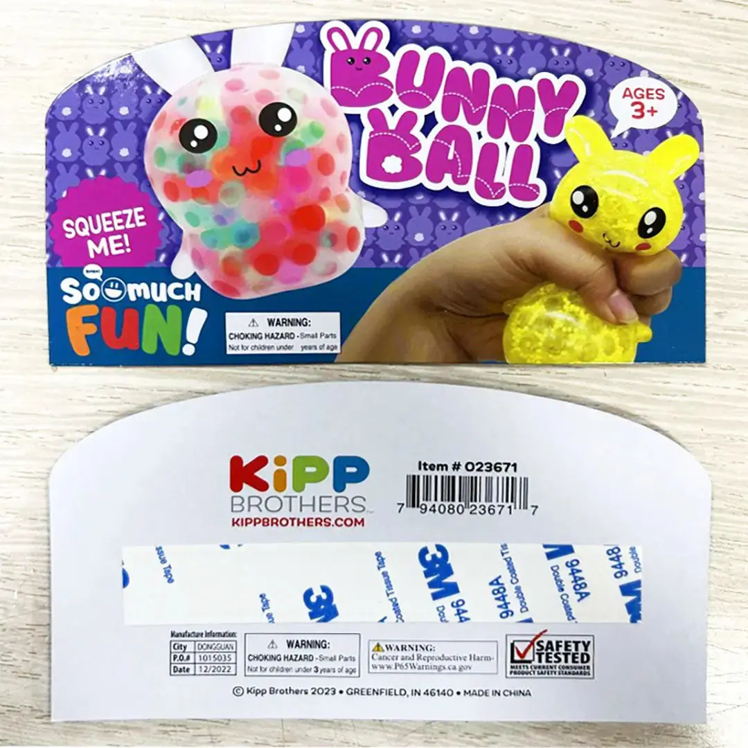 Squish And Squeeze Bunny Water Bead Toy - 12 Pieces Per Pack 23671 2