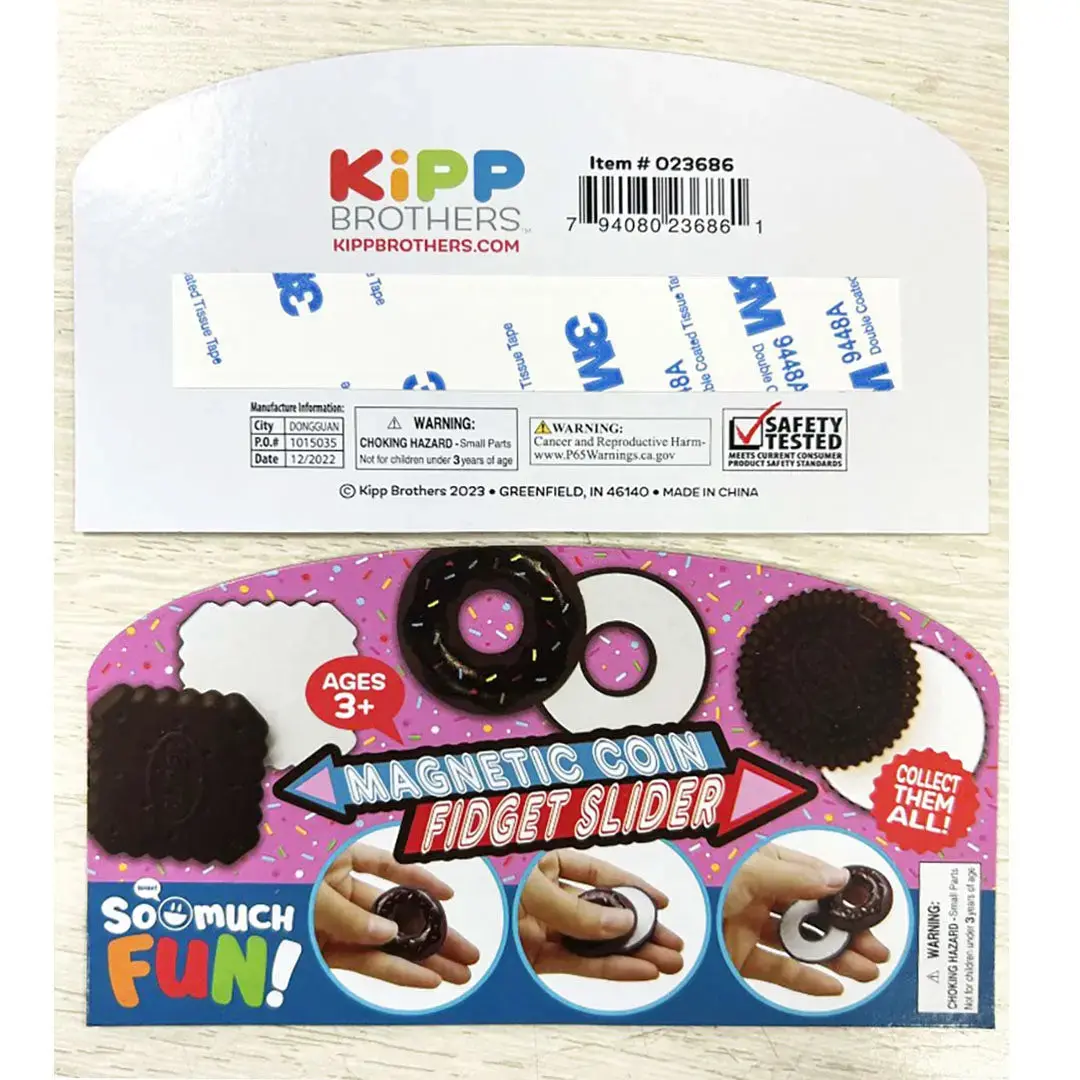 Fidget Magnetic Coin Slide Toy - 12 Pieces Per Pack 23686 2