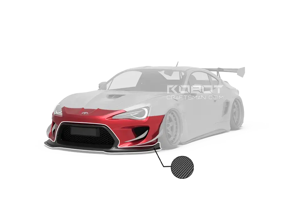 Robot Carbon Fiber Front Bumper & Lip For Toyota 86 Subaru Brz Scion Fr-S 1