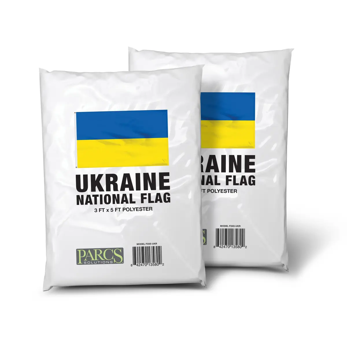 3 X 5-Ft Ukrainian National Flags | 2-Pack Bundle | Polyester W/ Brass Grommets 2