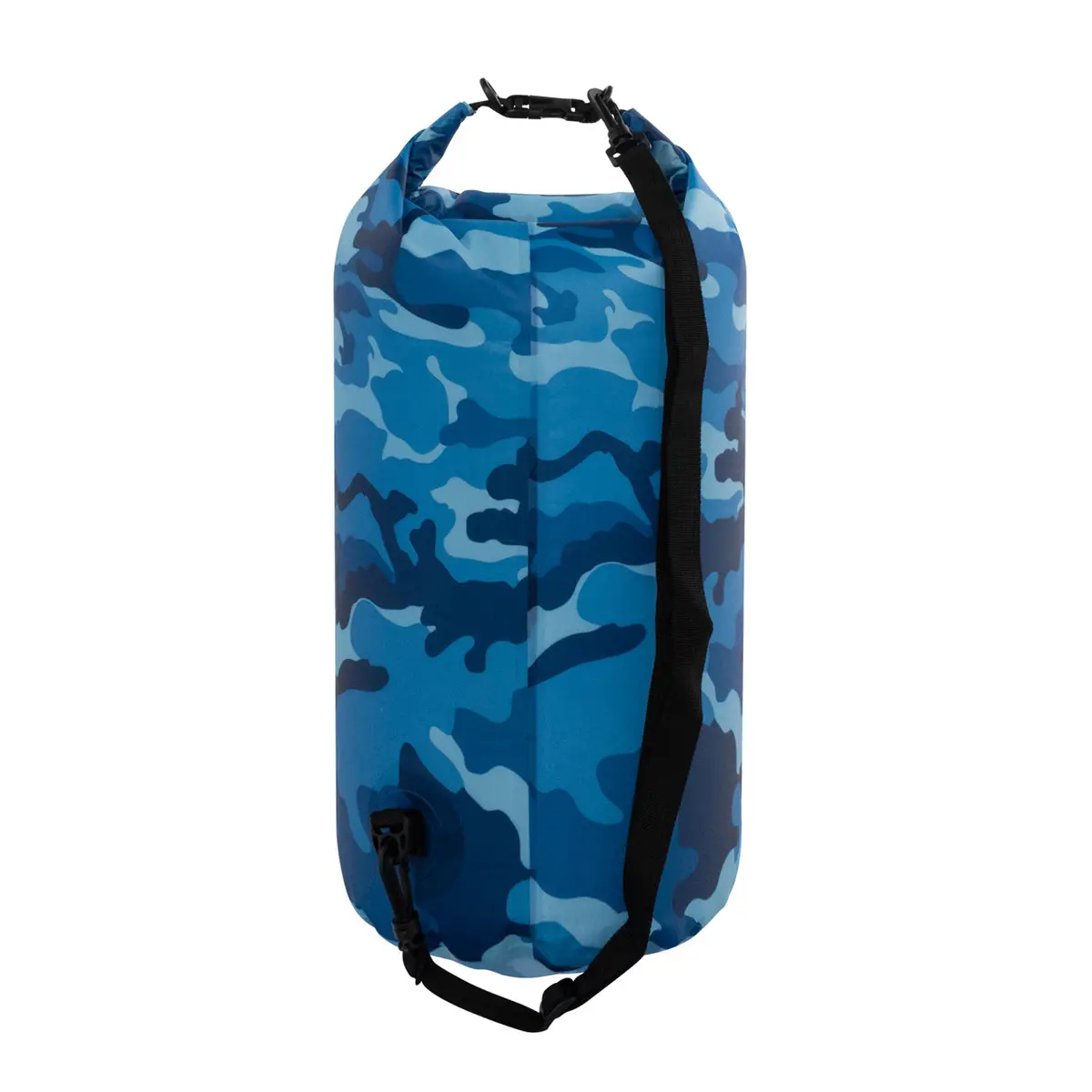 Trailgear Tg-802-10Blu Heavy-Duty Camouflaged Dry Bag | Roll-Top Closure Design | Lightweight W/ Shoulder Strap | 10 L (Blue Camo) 1