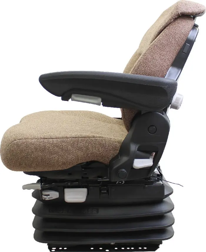 12V Fabric Air Suspension Seat With Command Arm For John Deere 2