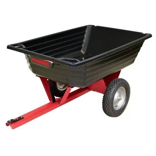 10 Cu Ft Tractor Atv / Utv Poly Dump Cart Trailer 650 # 1