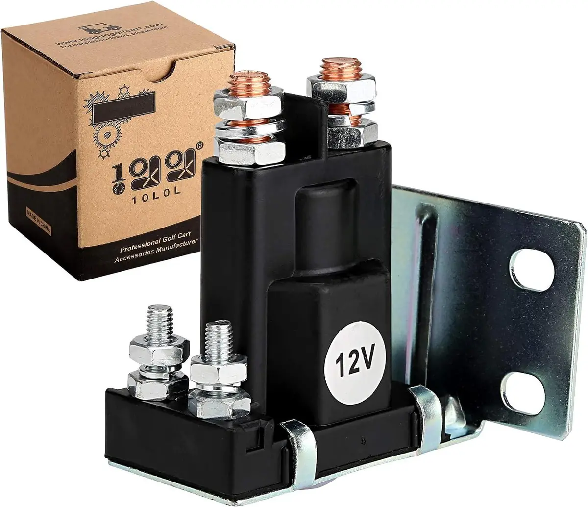 12V 4 Terminal Golf Cart Solenoid For Ezgo Txt Marathon Gas 2/4 Cycle - 10L0l 1