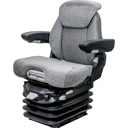 12V Heavy Duty Tractor Excavator Backhoe Loader Seat W/ Air Suspension 1