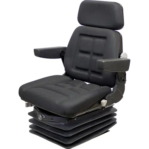 12V High Back Tractor Seat W/ Air Suspension 1