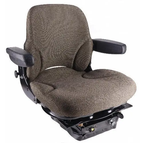 12V Mid Back Tractor Seat W/ Air Suspension For John Deere 1