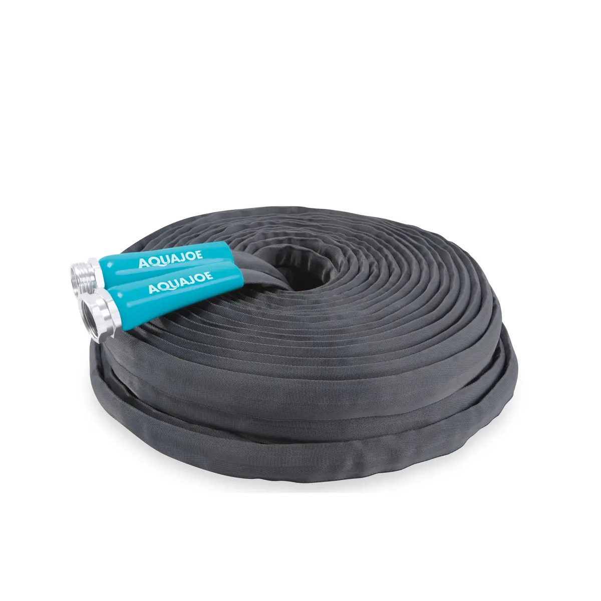 Aqua Joe Ajfjh100-Pro Ultra Flexible Kink Free Fiberjacket Garden Hose | 100-Foot | Metal Fittings 2