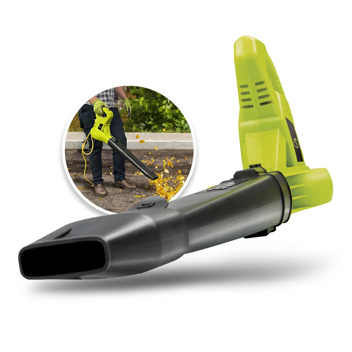 Sun Joe Sbj601e 2-Speed Electric All Purpose Blower | 215-Mph | 240-Cfm | 10-Amp (Green) 1
