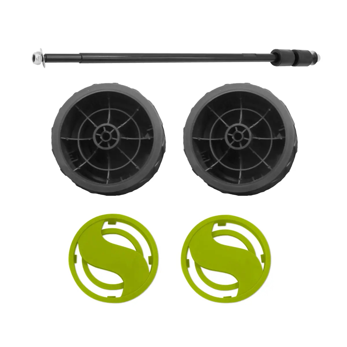 Sun Joe Cj601e-Axlekit Replacement Axle Kit For Chipper Joe Cj601e And Cj602e 1