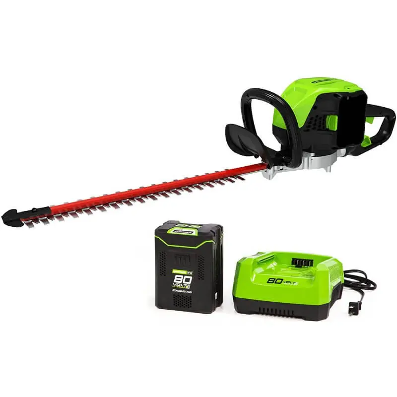 80V 26" Brushless Hedge Trimmer, 2.0Ah Battery And Charger Included - Ght80321 1