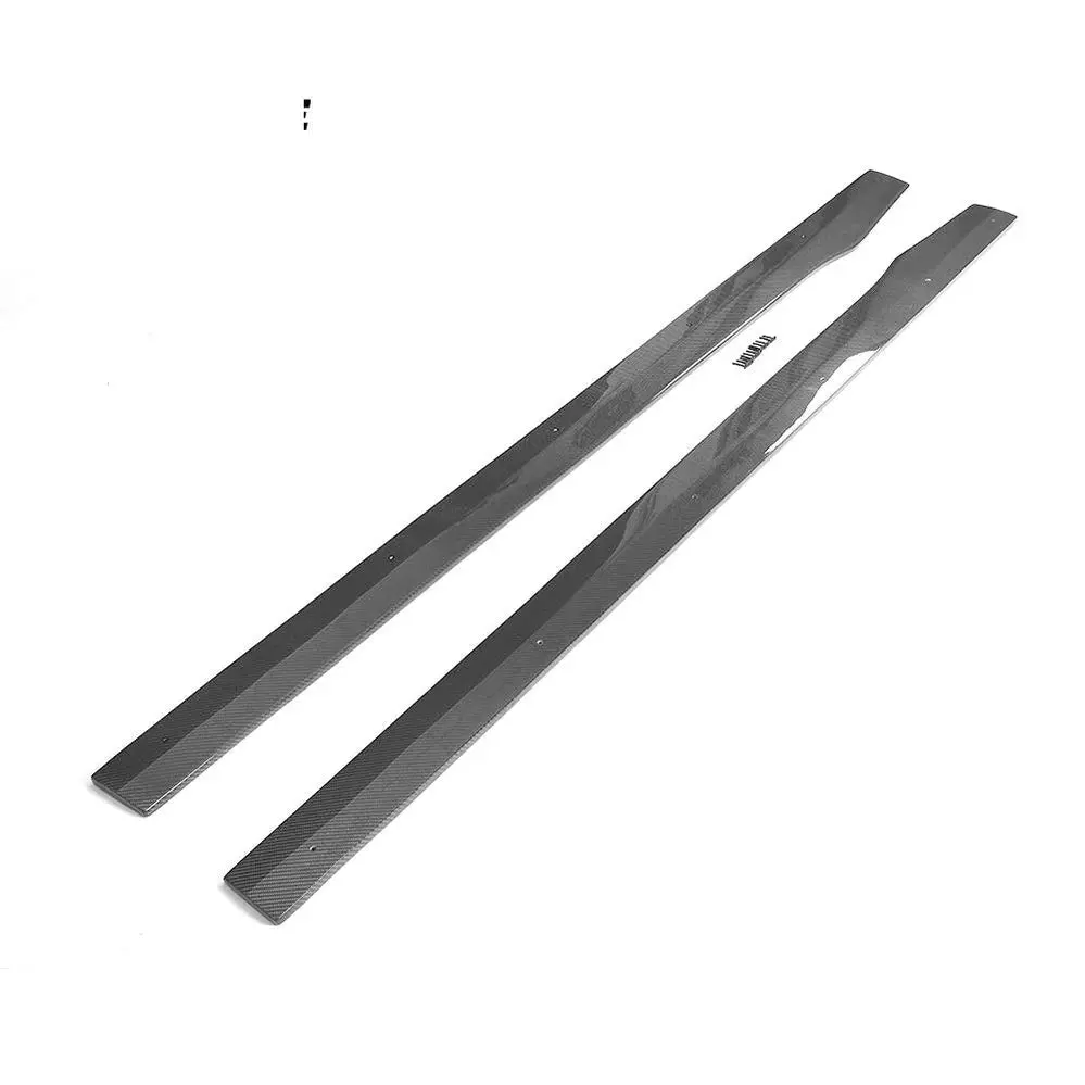 Ame Motorsport Carbon Fiber / Frp Auto Side Skirts Aprons Lip Extensions For Mercedes-Benz C-Class W205 C63 Amg Coupe 2-Door 2015 - 2017 1