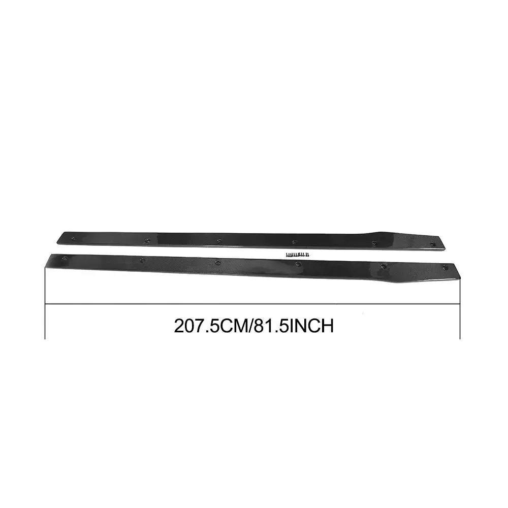 Ame Motorsport Carbon Fiber / Frp Auto Side Skirts Aprons Lip Extensions For Mercedes-Benz C-Class W205 C63 Amg Coupe 2-Door 2015 - 2017 2