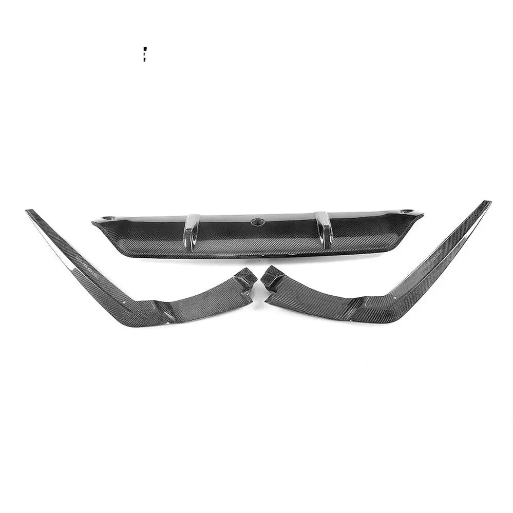 Ame Motorsport 3Pcs/Set Carbon Fiber Rear Bumper Lip For Bmw G30 G31 G38 520I 530I 540I M-Sport 17-18 1