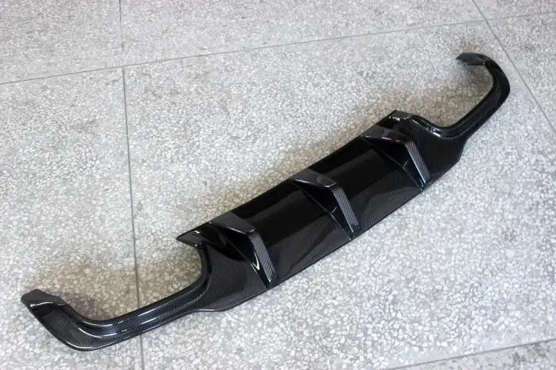 Ame Motorsport Carbon Fiber / Frp Rear Bumper Lip Diffuser Spoiler For Mercedes-Benz W204 C63 Amg Sedan Coupe 2012 2013 2014 2