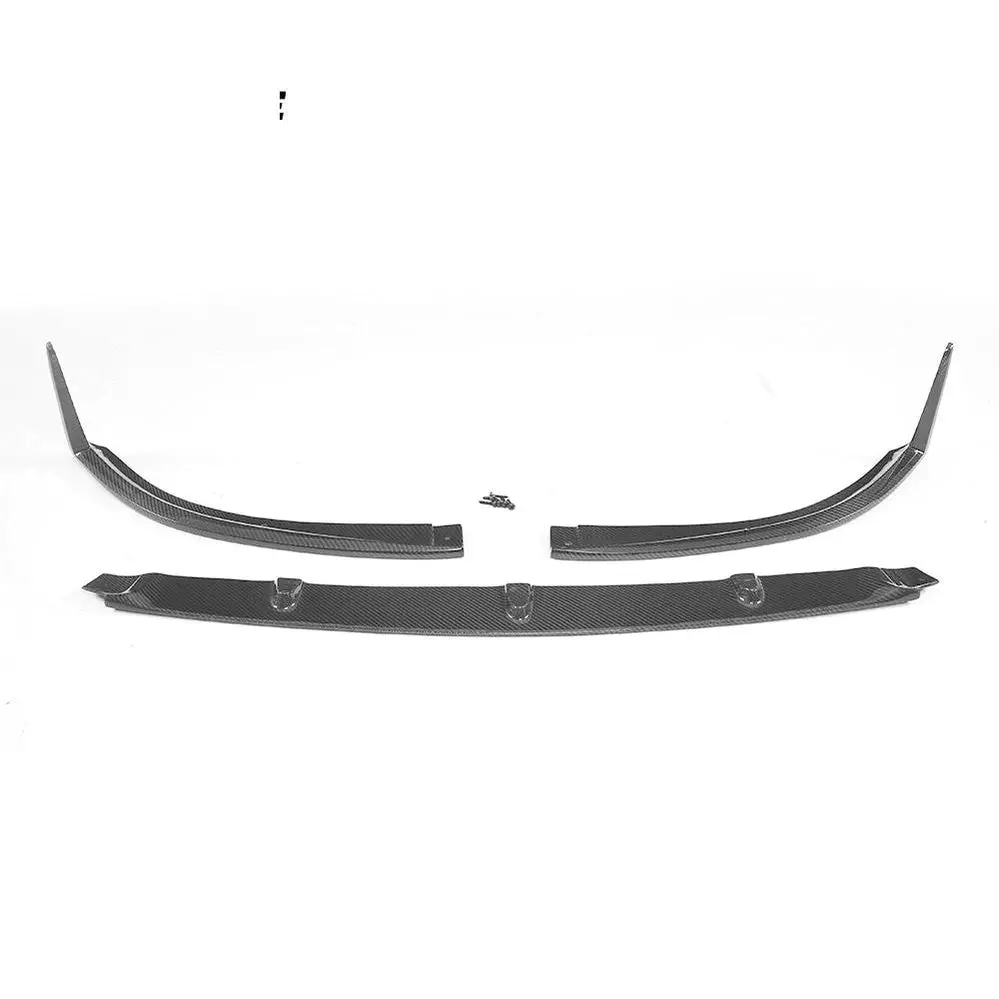 Ame Motorsport Front Bumper Lip Spoiler Splitters For Mercedes-Benz C Class W205 C205 C63 Amg Coupe 2 Door 2015 - 2019 Carbon Fiber And Frp 1