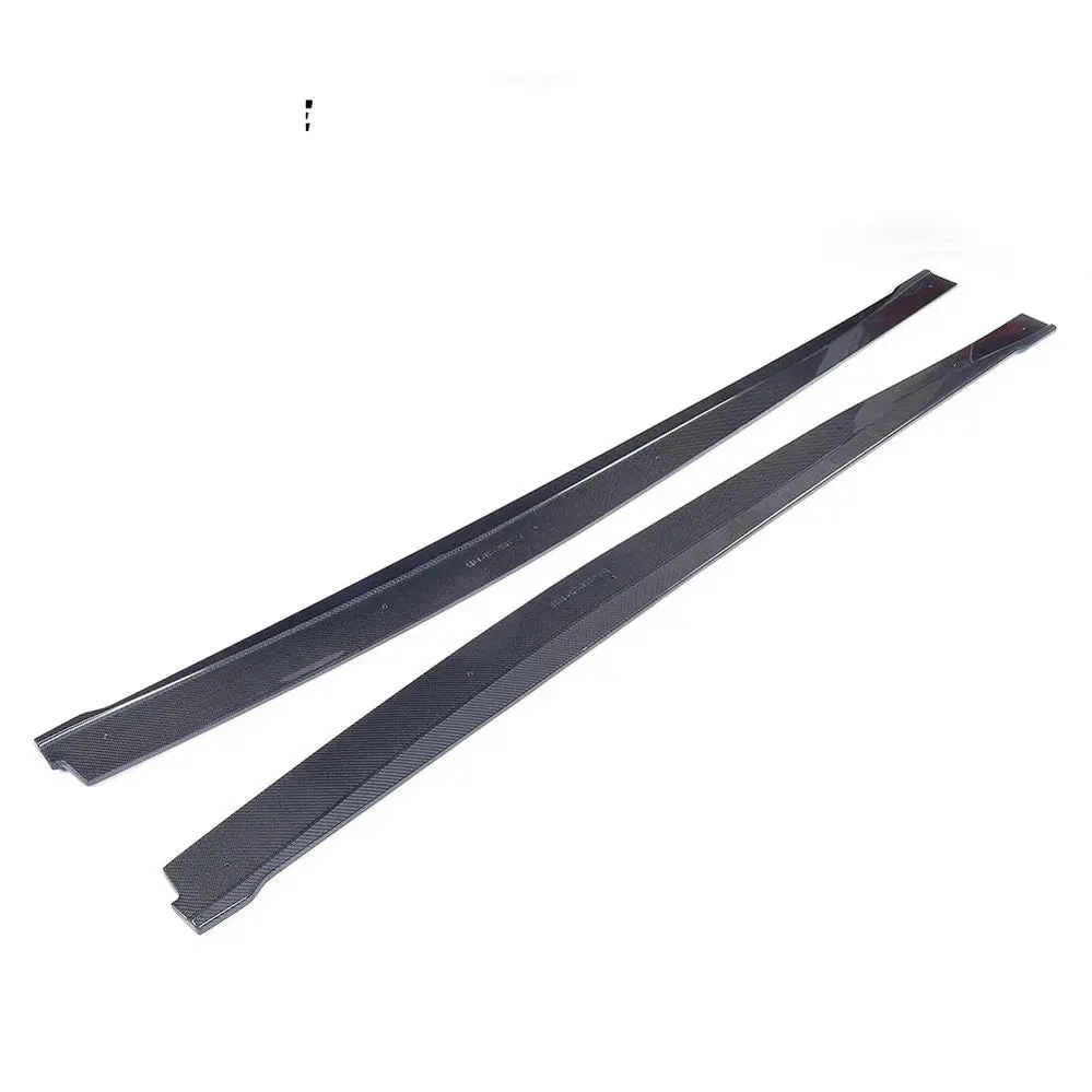 Ame Motorsport Carbon Fiber Car Side Skirts Extensions Body Lips For Infiniti Q50 Sedan 4-Door 2013 - 2017 1
