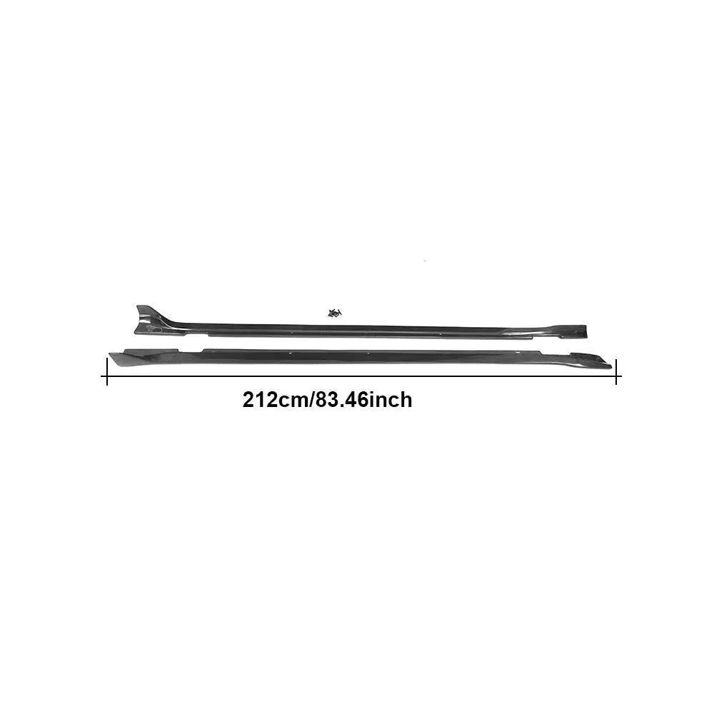 Ame Motorsport Carbon Fiber Side Skirts Extesion Lips Bumper Aprons For Porsche Panamera Base Gts Turbo S Hatchback 4 Door 2014 - 2016 2