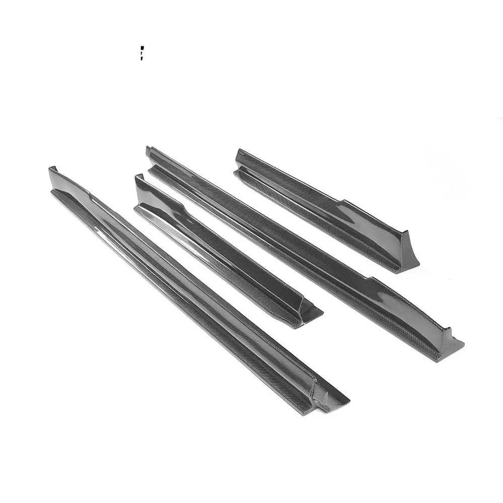 Ame Motorsport Carbon Fiber Side Skirts Extensions For Tesla Model S 14-17 1