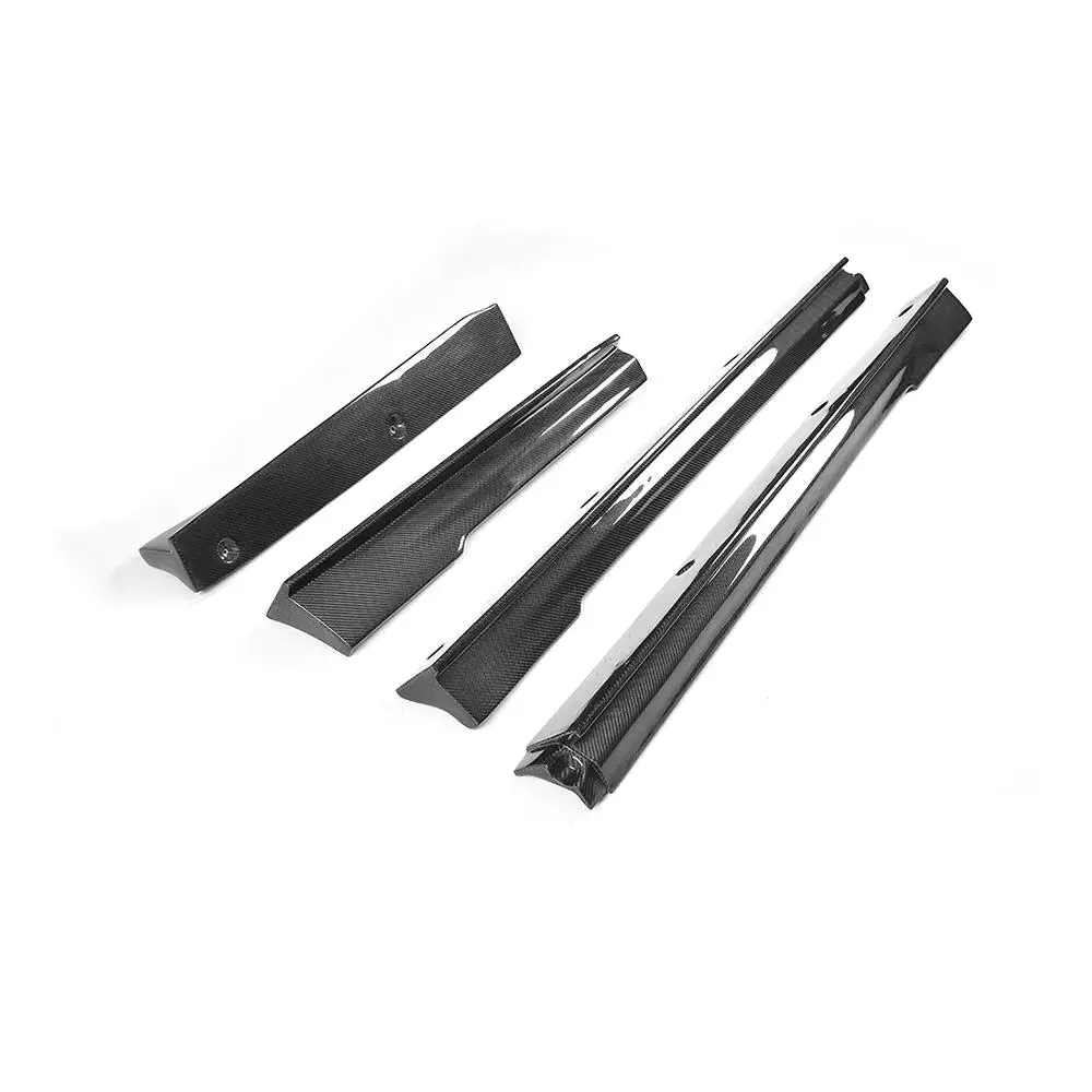 Ame Motorsport Carbon Fiber Side Skirts Extensions For Tesla Model S 14-17 2
