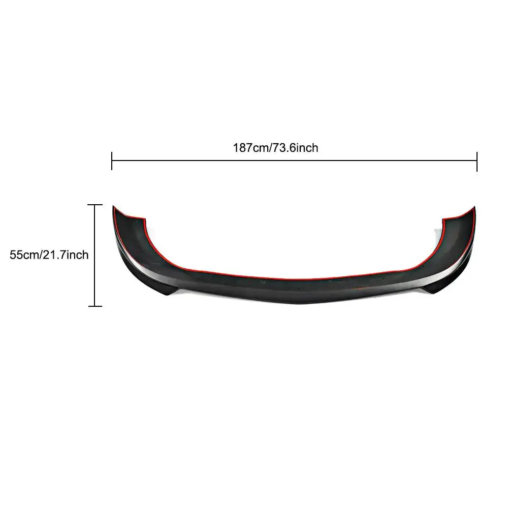 Ame Motorsport Black Pu Front Lip For Mercedes Benz Vito Class W447 16-18 2