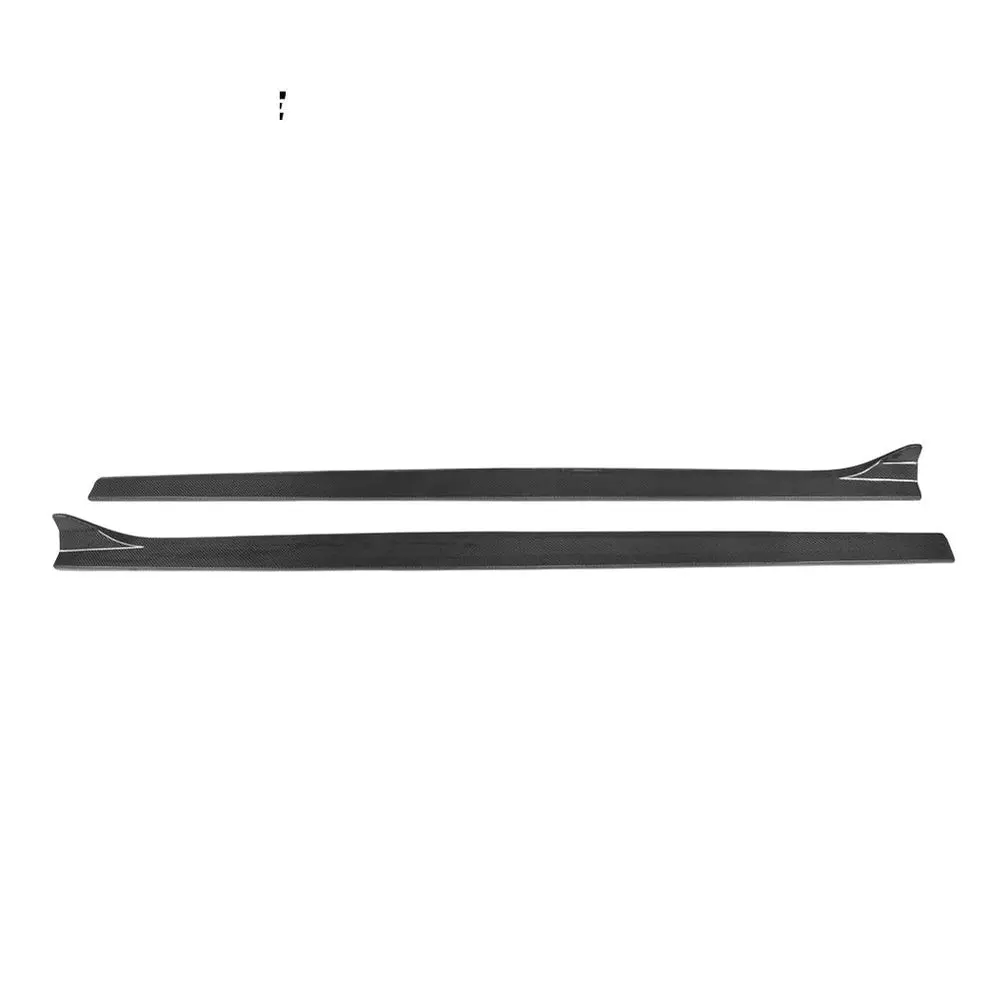 Ame Motorsport Carbon Fiber Black Auto Car Side Skirts Extension Lip Apron Side Body Kits For Audi A3 Sline S3 Sedan 4-Door 2014 - 2017 1