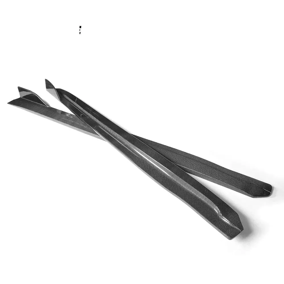 Ame Motorsport Carbon Fiber Car Side Skirts Extension Lip For Infiniti G37 2-Door Base Journey Coupe 2009 - 2013 1
