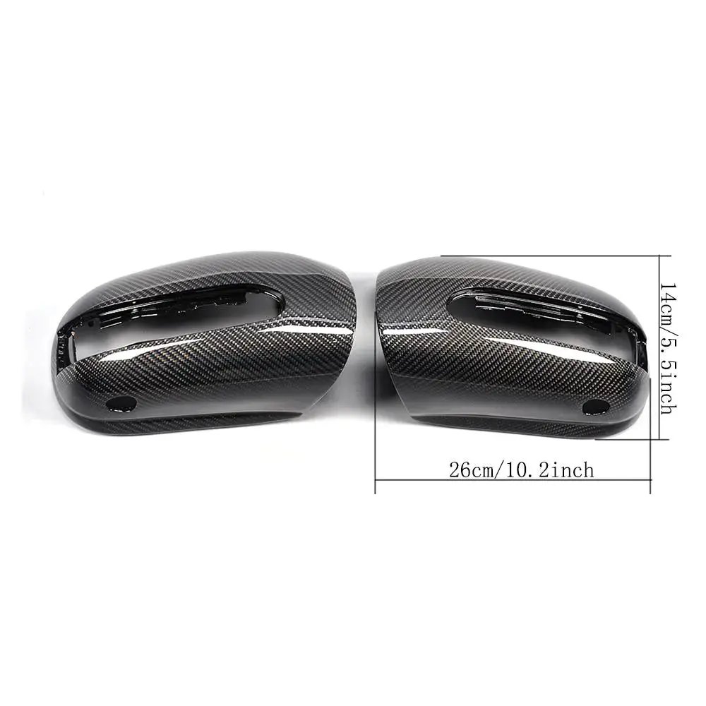 Ame Motorsport Carbon Fiber Side Rearview Mirror Cover Caps For Benz S-Class W220 S600 S500 S350 S320 S280 1998-2001 2