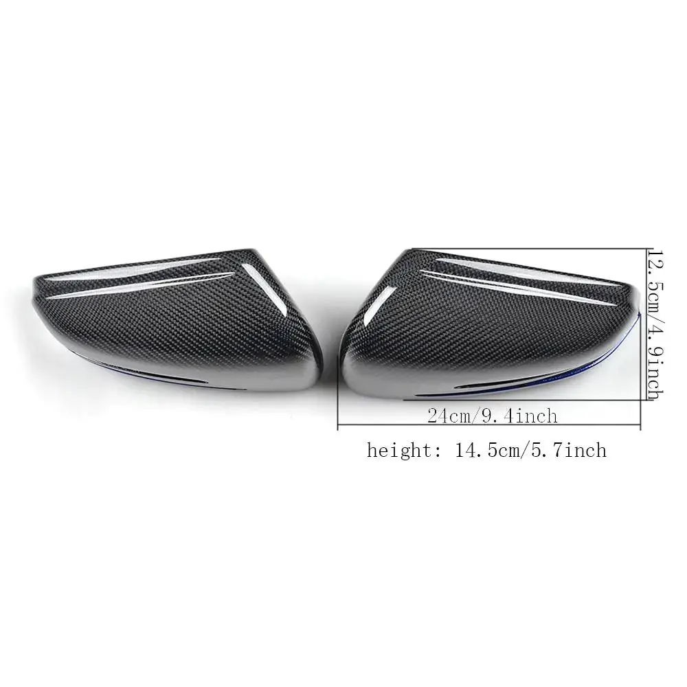 Ame Motorsport Blue W212 Carbon Fiber Led Side Mirror Cover For Mercedes E-Class W212 12-16 2
