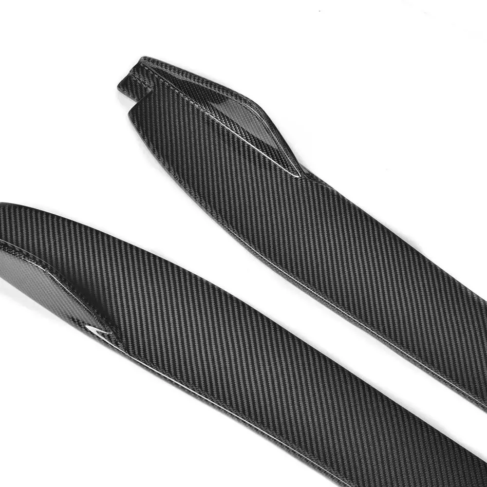 Ame Motorsport Carbon Fiber Auto Side Skirts Extension Lip Apron For Jaguar F Type Coupe Convertible 2 Door 2015 2016 2017 2