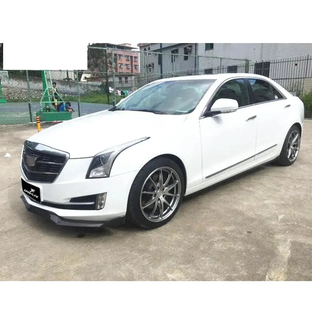 Ame Motorsport Carbon Fiber Ats Front Splitter Lip For Cadillac Ats Base Coupe 2-Door 14-19 1