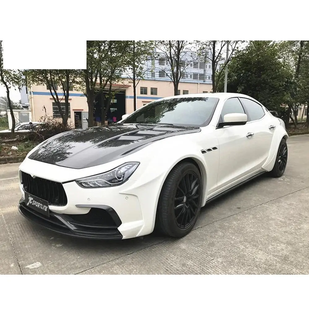 Ame Motorsport Carbon Fiber Front Rear Body Kit For Maserati Ghibli S Q4 Sedan 4-Door 2014-2016 1