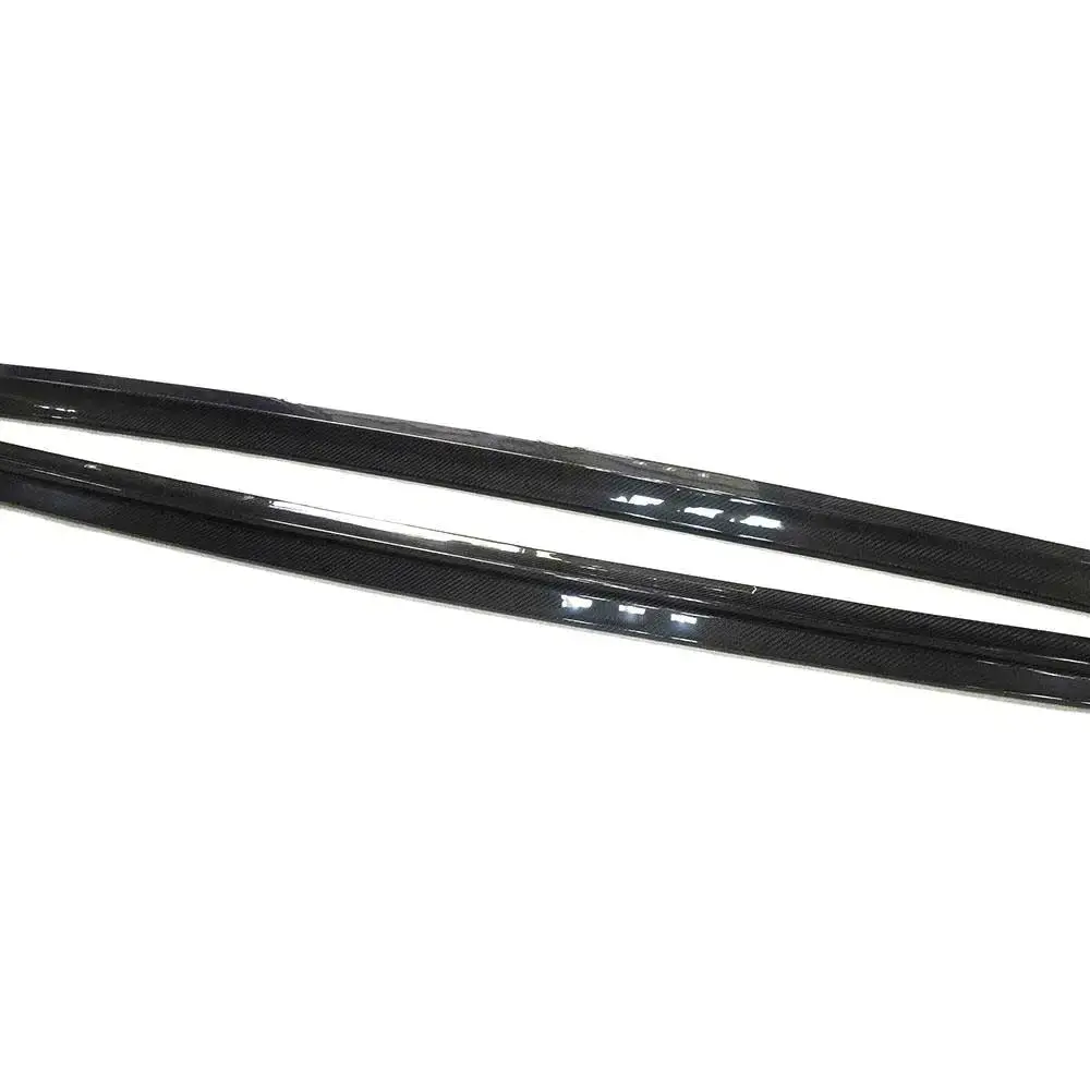 Ame Motorsport Carbon Fiber Side Skirt Extension Spoiler Fit For Audi A3 S Line Hatchback 2014-2015 2