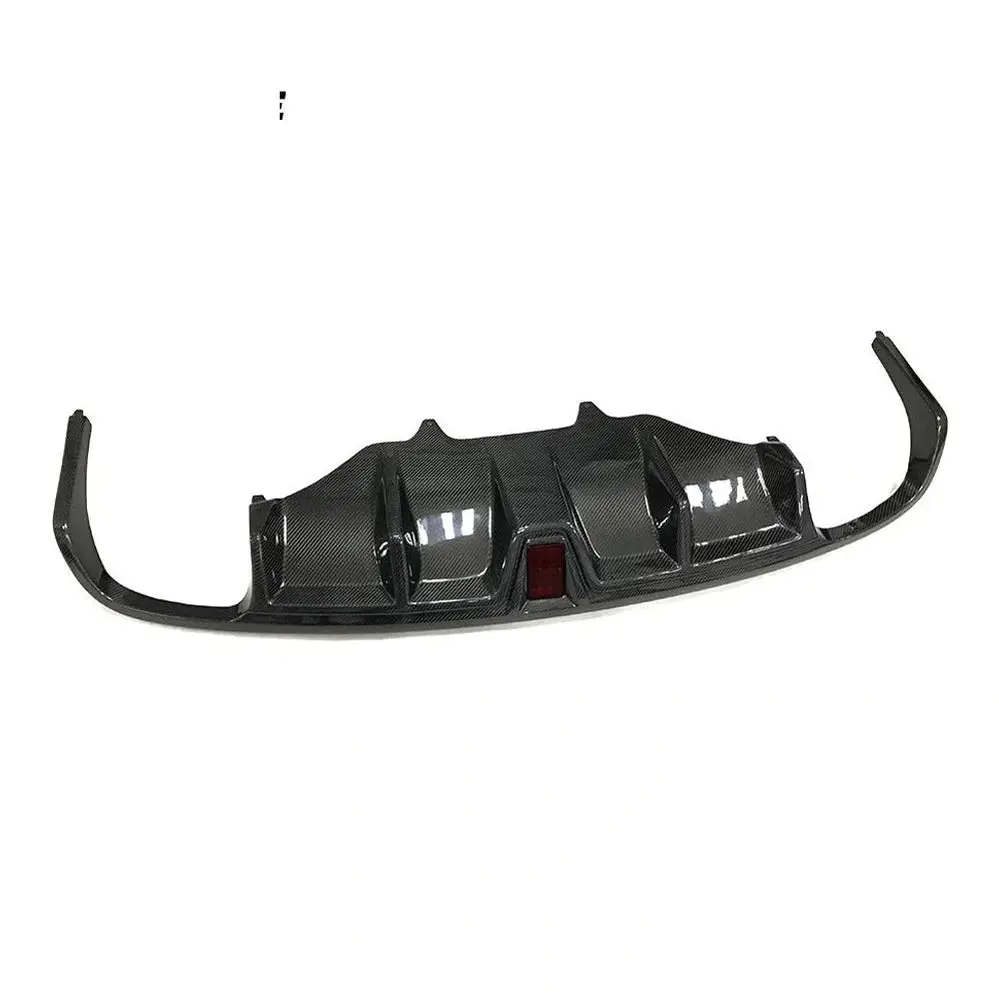 Ame Motorsport For Porsche Macan Sport Utility 14-20 Carbon Fiber Rear Bumper Diffuser With Light Body Kit 1