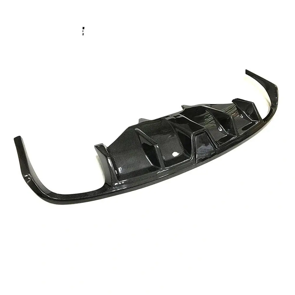 Ame Motorsport For Porsche Macan Sport Utility 14-20 Carbon Fiber Rear Bumper Diffuser With Light Body Kit 1