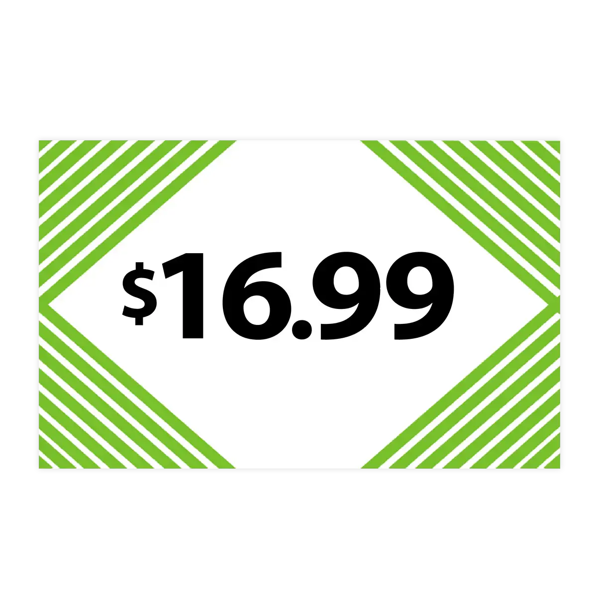 Merchandising Fixture - $16.99 Retail Tag 25 Per Pack 978500 1