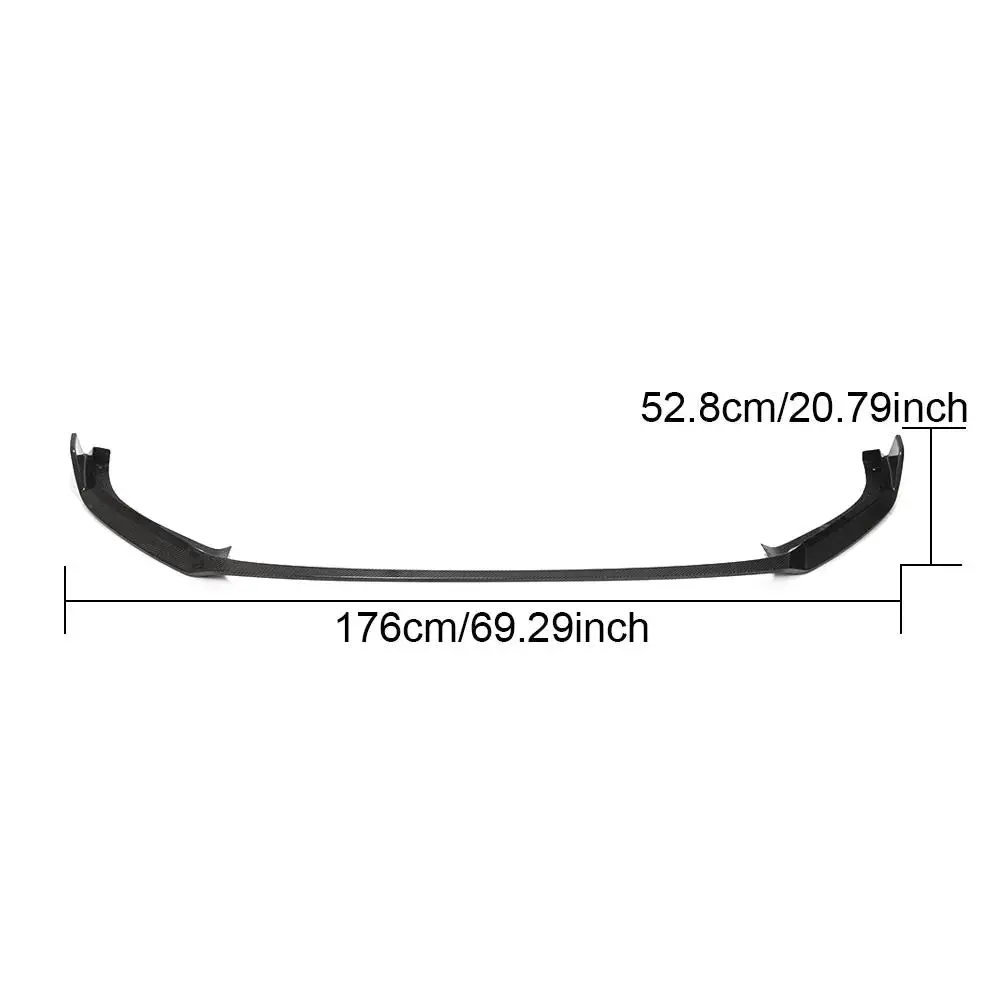 Ame Motorsport Carbon Fiber Mk7.5 R Front Lip Splitter For Volkswagen Golf R 7.5 R-Line 2017-2019 2